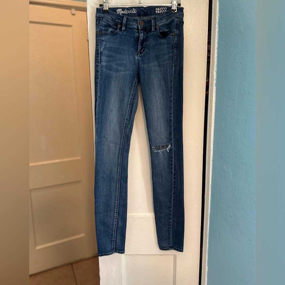 Madewell Skinny Skinny Dark Wash Blue Jeans Size 24